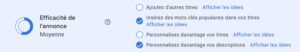 Efficacité de l'annonce responsive Google ads